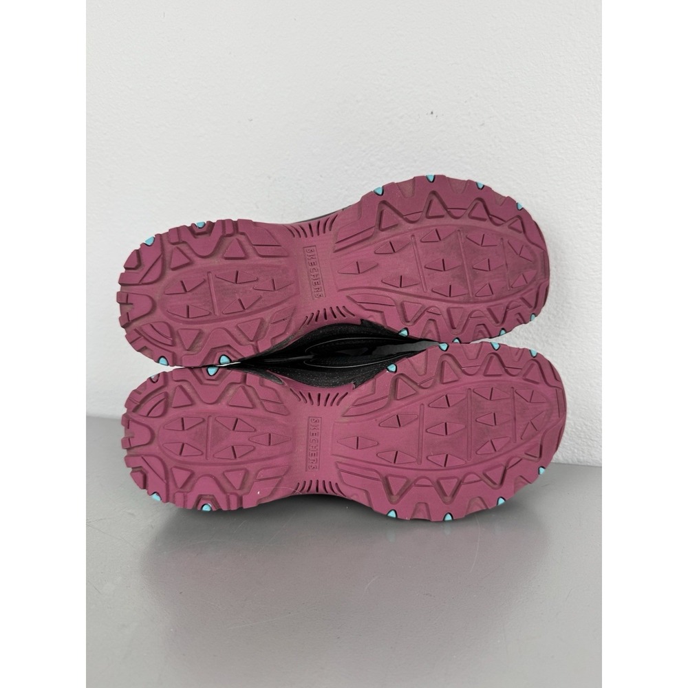Skechers Hillcrest Trail Running Shoes Womens 7 Black Purple Teal Walking Hiking - Picture 8 of 8